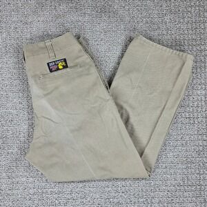 Vintage Ben Davis Gorilla Cut Khaki Twill Work Pants Mens Wide Leg Baggy 30x27